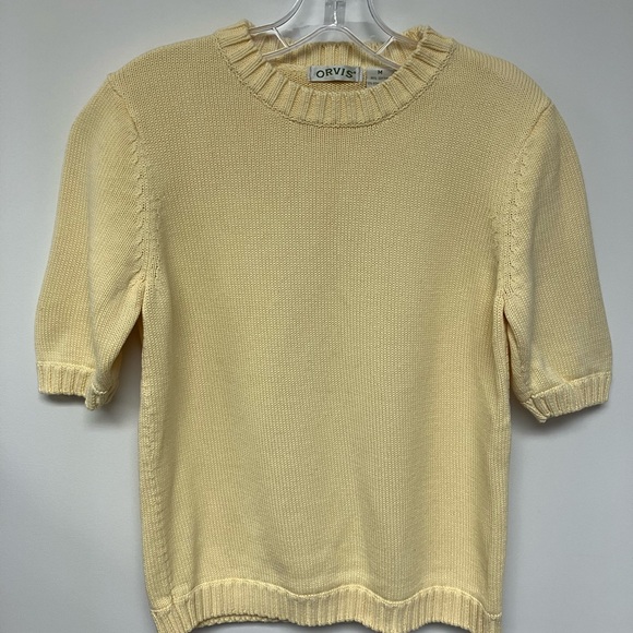 Orvis Sweaters - Orvis, pullover sweater, yellow, M.